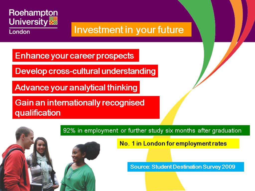 Investment in your future Enhance your career prospects Develop cross-cultural understanding Advance your analytical
